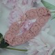 Flower Head Band with Elastic-PastelPink