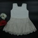 Ivory White Cotton Crochet Frock