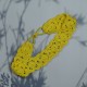 Flower Head Band with Elastic-Yellow