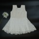 Ivory White Cotton Crochet Frock