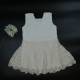 Ivory White Cotton Crochet Frock